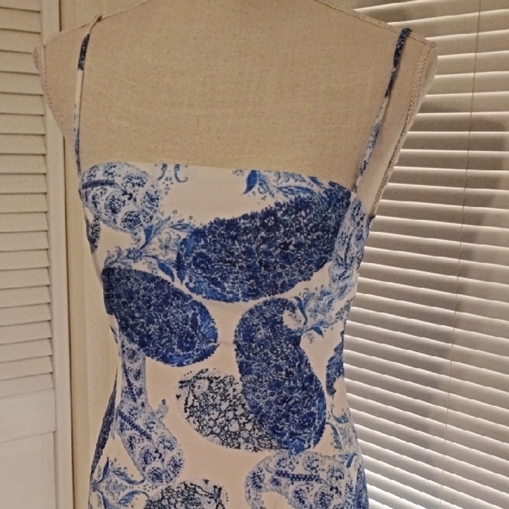 Lucy in the Sky Blue and White Dress - Picture 2 of 5